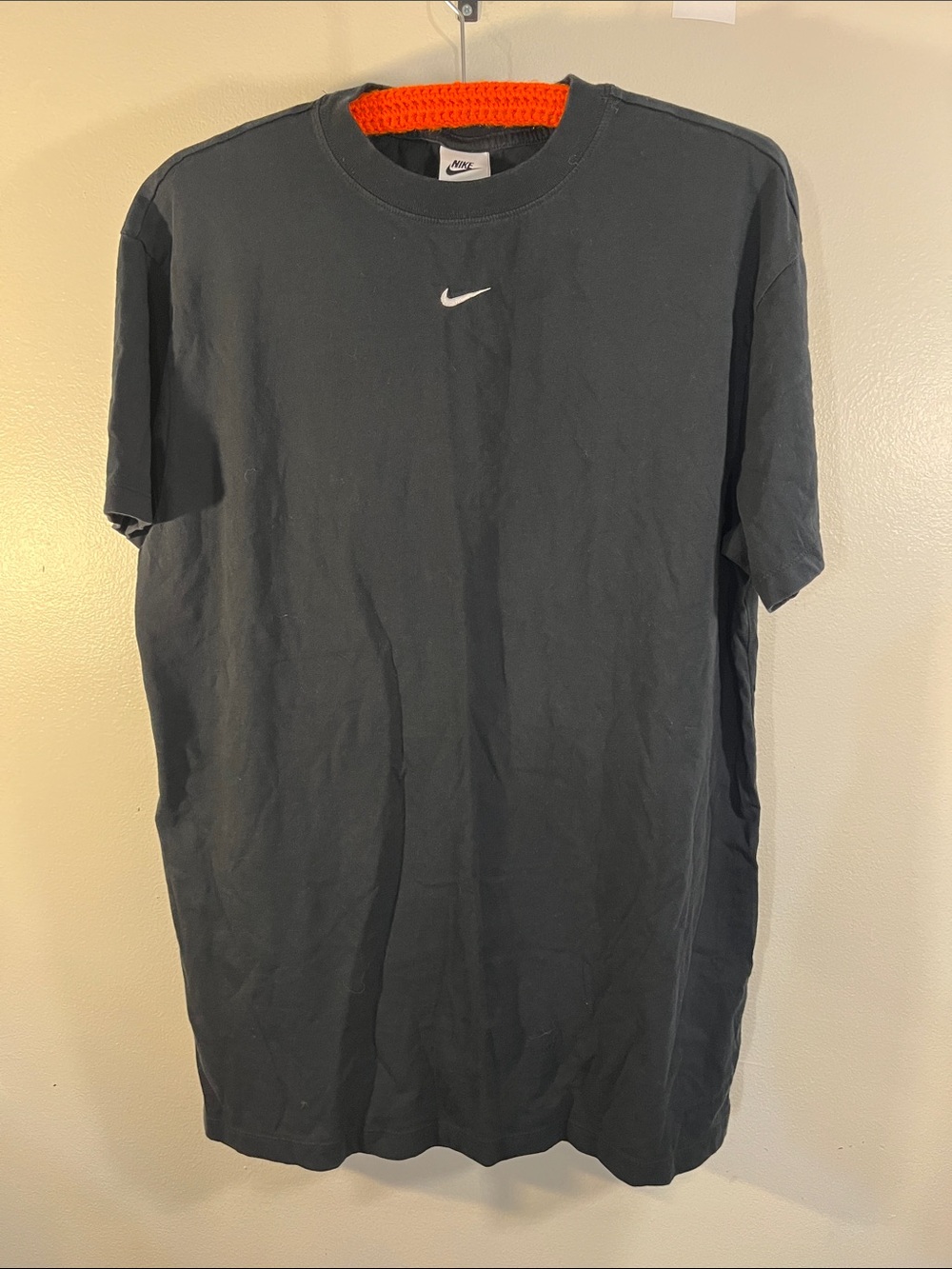 Nike Black Short Sleeve Tee with White Swoosh